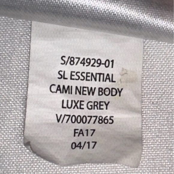 BANANA REPUBLIC Camisole With Satin Trim Size Medium Luxe Grey - Picture 12 of 13